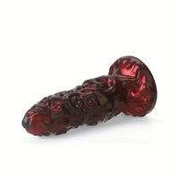 7.71in 8.89in 10.03in High End Dark Red Monster Fantasy Soft Silicone Dildo