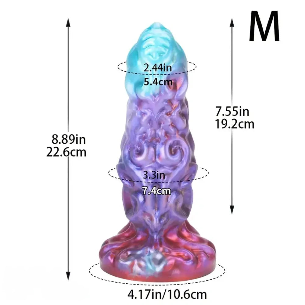 7.71in 8.89in 10.03in Silicone Adult Toy Monster Big Dildo For Women