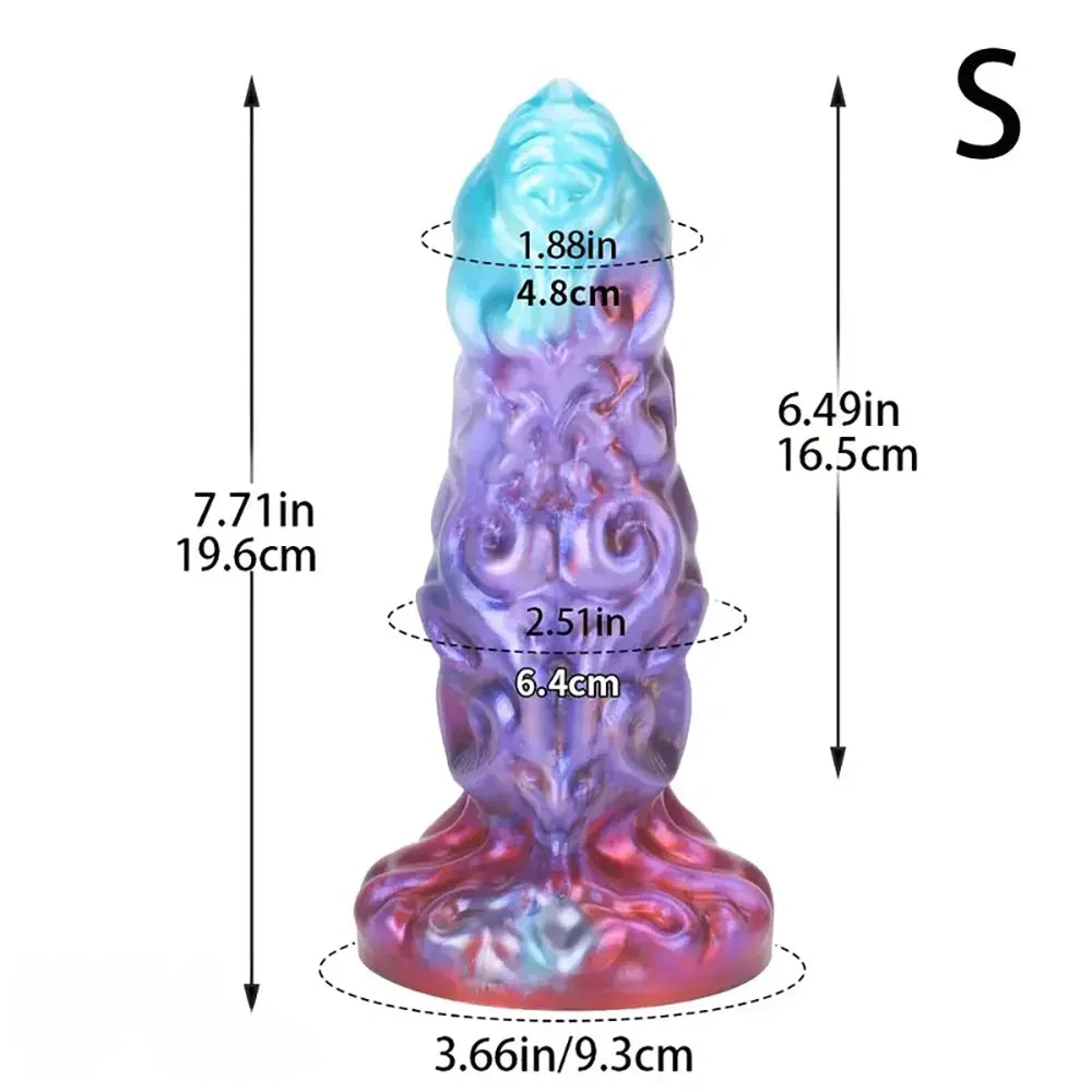7.71in 8.89in 10.03in Silicone Adult Toy Monster Big Dildo For Women