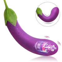 7.72in Eggplant G Spot Vibrator 7 Vibrating Modes Automatic Dildo