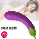 7.72in Eggplant G Spot Vibrator 7 Vibrating Modes Automatic Dildo