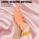 7.72in Ombre Dragon Dildo Silicone Fantasy Penis For Females