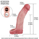 7.72in Realistic Penis Cock Dildo Sleeve Extender G-spot Vagina Stimulating