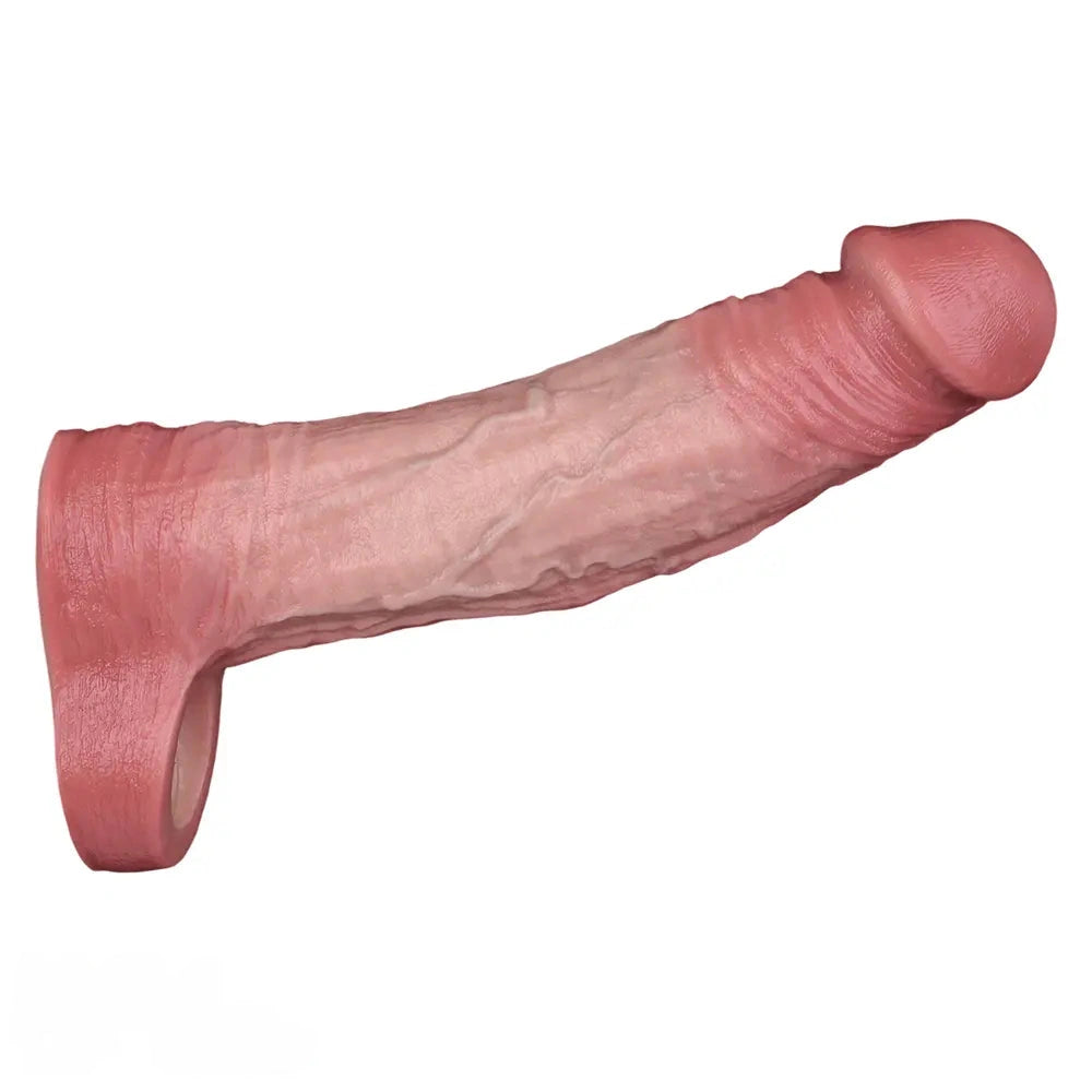 7.72in Realistic Penis Cock Dildo Sleeve Extender G-spot Vagina Stimulating
