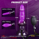 7.75in Big O Knot Silicone Inflatable Dildo Adult Gay Lesbian Sex Toy