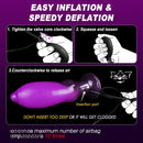 7.75in Big O Knot Silicone Inflatable Dildo Adult Gay Lesbian Sex Toy