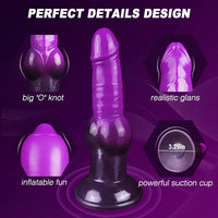 7.75in Big O Knot Silicone Inflatable Dildo Adult Gay Lesbian Sex Toy