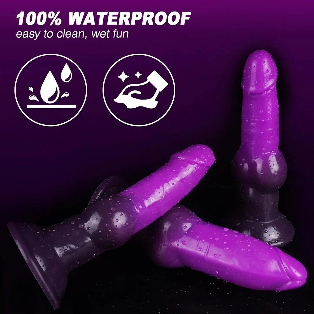7.75in Big O Knot Silicone Inflatable Dildo Adult Gay Lesbian Sex Toy