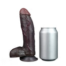 7.75in Dual Density Silicone Soft Real Dildo Hands-Free Uncut Pleasure Toy