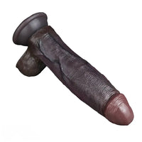 7.75in Dual Density Silicone Soft Real Dildo Hands-Free Uncut Pleasure Toy
