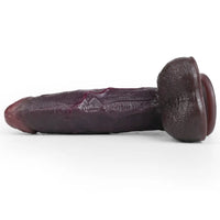 7.75in Dual Density Silicone Soft Real Dildo Hands-Free Uncut Pleasure Toy