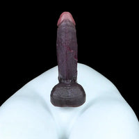 7.75in Dual Density Silicone Soft Real Dildo Hands-Free Uncut Pleasure Toy