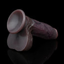 7.75in Dual Density Silicone Soft Real Dildo Hands-Free Uncut Pleasure Toy