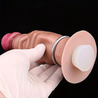 7.75in Inflatable Hollow Ovipositor Lay Eggs Silicone Vaginal Balls Dildo