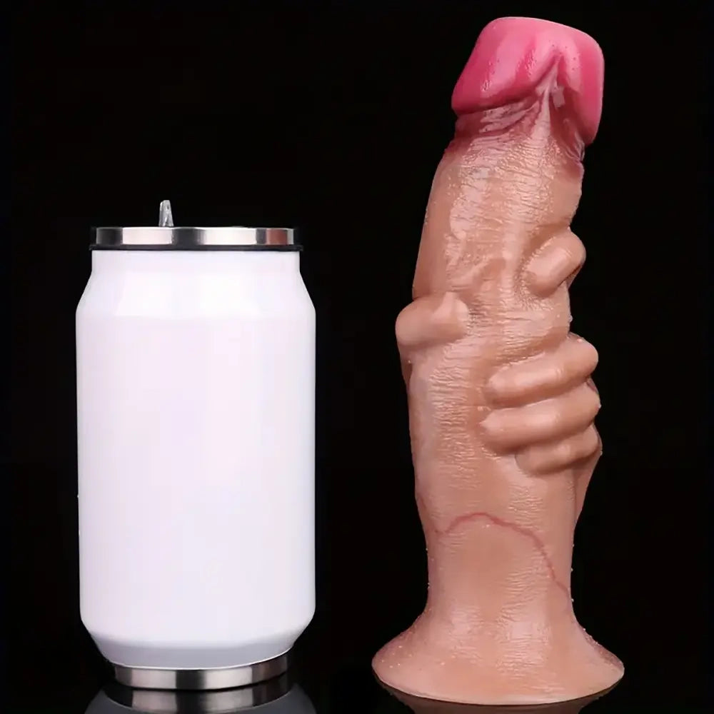 7.75in Inflatable Hollow Ovipositor Lay Eggs Silicone Vaginal Balls Dildo