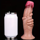 7.75in Inflatable Hollow Ovipositor Lay Eggs Silicone Vaginal Balls Dildo