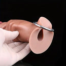 7.75in Inflatable Hollow Ovipositor Lay Eggs Silicone Vaginal Balls Dildo