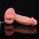 7.75in Lifelike Liquid Silicone Spray Dildo G-Spot Massage Fual-Purpose Dildo