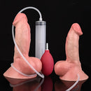 7.75in Lifelike Liquid Silicone Spray Dildo G-Spot Massage Fual-Purpose Dildo