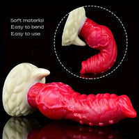 7.75in Monster Big Horse Penis Knot Silicone Soft Animal Fantasy Dildo