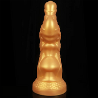 7.75in Monster Golden Dragon Fantasy Dildo For Women Sex Orgasm