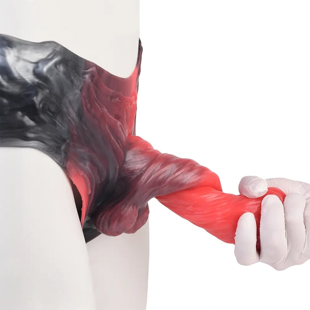 7.75in Odd Hollow Dildo Pants For Gay Men Penis Lengthening Thickening