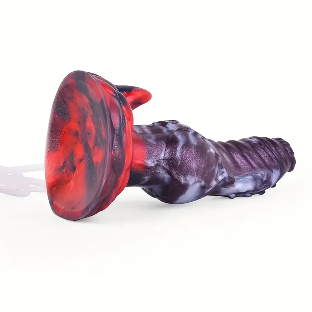 7.75in Realistic Animal Knot Spiked Dildo With Squirting Function