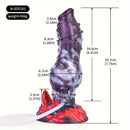 7.75in Realistic Animal Knot Spiked Dildo With Squirting Function