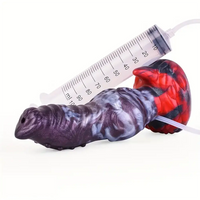 7.75in Realistic Animal Knot Spiked Dildo With Squirting Function