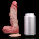 7.76in Realistic Double-layer Silicone Penis Soft Dildo For Adult Private Sex