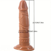 7.76in Realistic Male Female Anal Rope-Tied Skin Texture Dildo For Adults