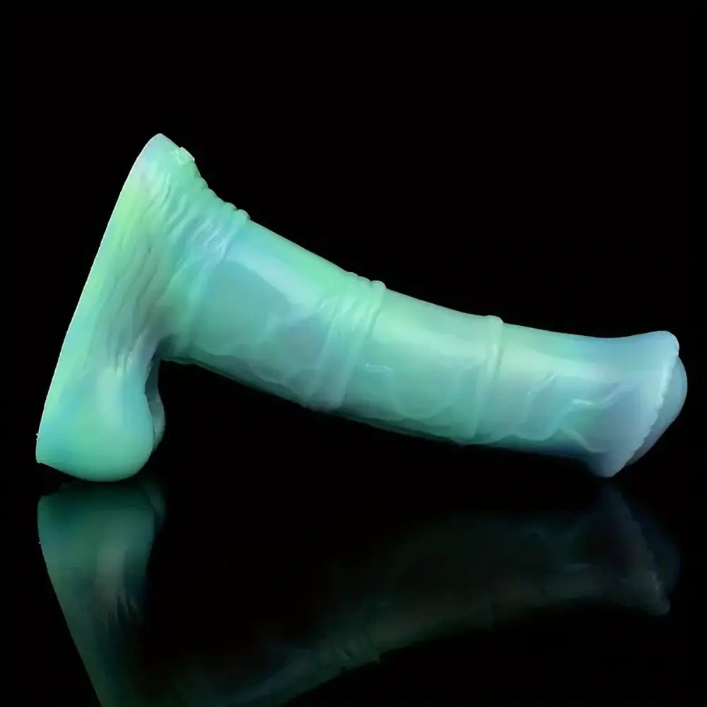 7.78in Liquid Silicone Fantasy Horse Glowing Luminous Love Dildo