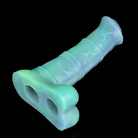 7.78in Liquid Silicone Fantasy Horse Glowing Luminous Love Dildo