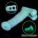 7.78in Liquid Silicone Fantasy Horse Glowing Luminous Love Dildo