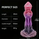7.78in Monster Dragon Silicone Soft Fantasy Dildo For Vagina Massager