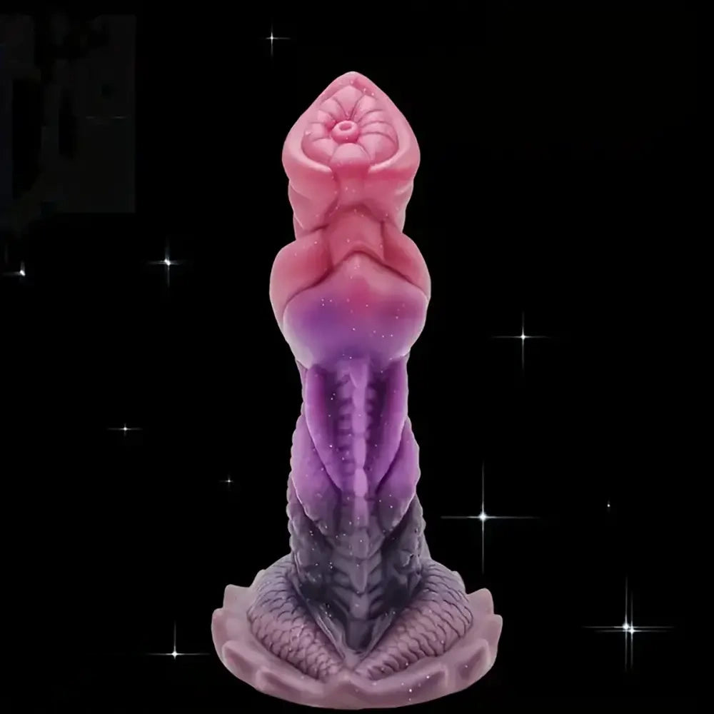 7.78in Monster Dragon Silicone Soft Fantasy Dildo For Vagina Massager