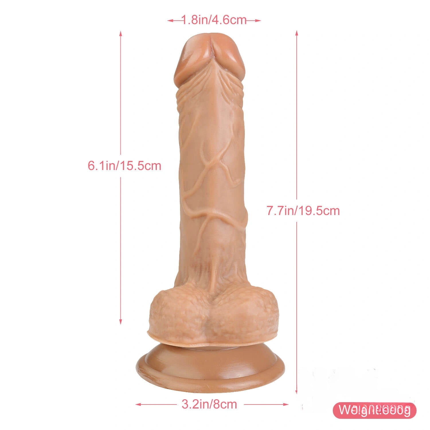 7.7in Fake Penis Dildo For Women Vagina Anus Masturbation