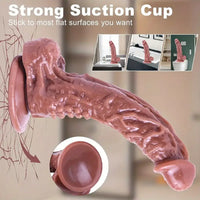 7.7in Real Spots PVC G-Spot Stimulator Dildo For Hands-Free Sex Play