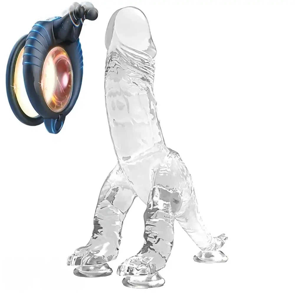 7.81in Dragon Soft Dildo For Offhand Play Silicone Fantasy Thick Dildo