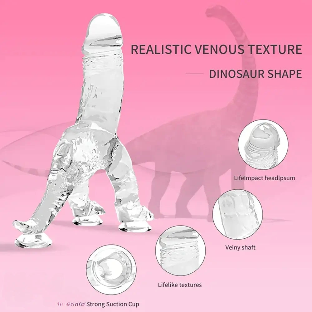 7.81in Dragon Soft Dildo For Offhand Play Silicone Fantasy Thick Dildo