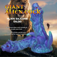 7.83in 9.01in 10.55in Unique Blue Lion Animal Dildo Thick Silicone Soft Dildo