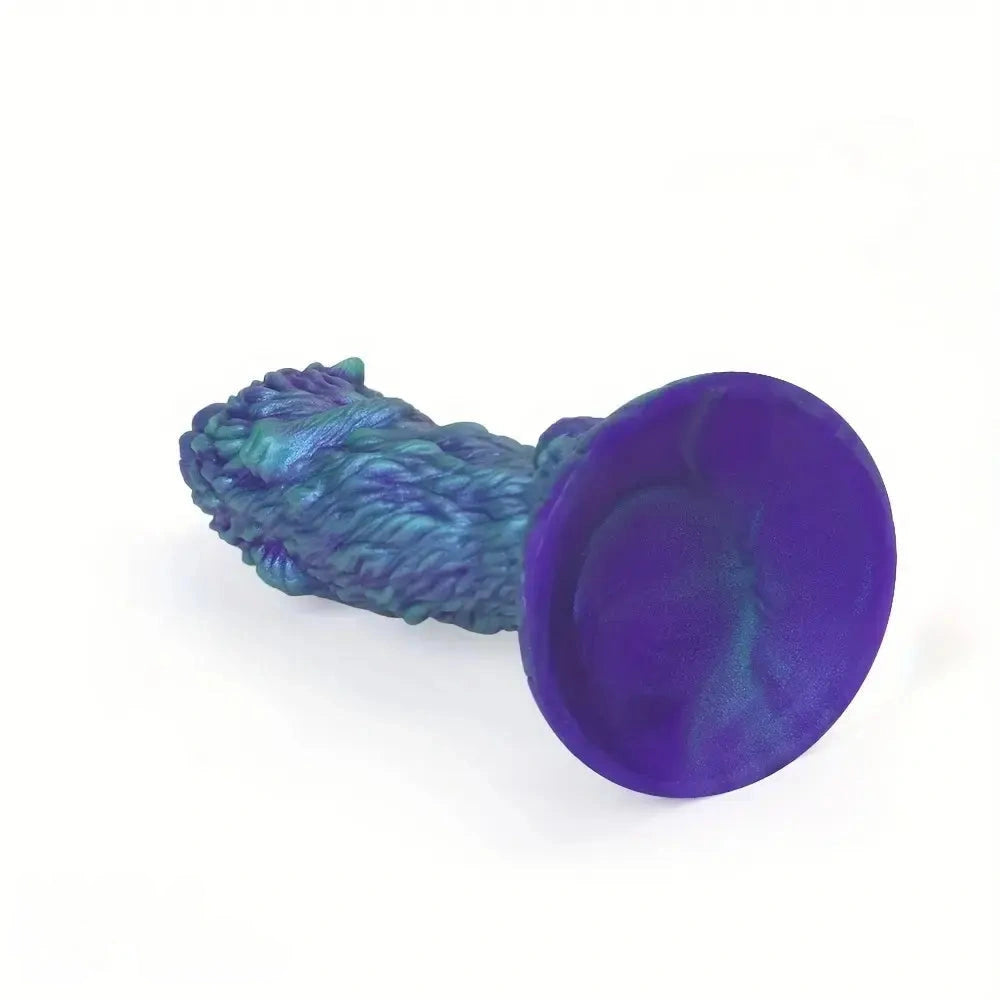 7.83in 9.01in 10.55in Unique Blue Lion Animal Dildo Thick Silicone Soft Dildo