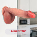 7.84in Lifelike Soft Silicone Dildo For Vaginal G-spot Stimulation