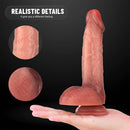 7.84in Lifelike Soft Silicone Dildo For Vaginal G-spot Stimulation