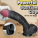 7.87in 10.03in 11.88in Dual Density Silicone Lifelike Big Strapon Dildo Dilator