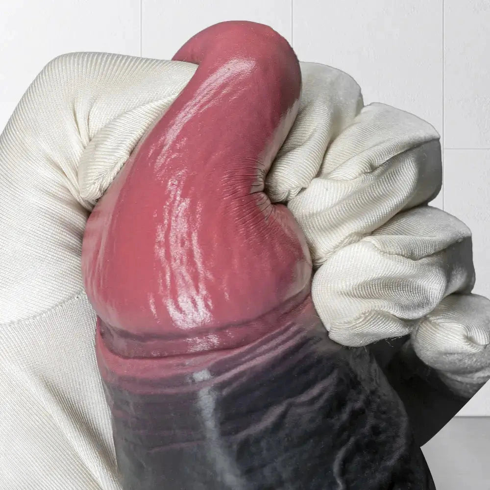 7.87in 10.03in 11.88in Dual Density Silicone Lifelike Big Strapon Dildo Dilator
