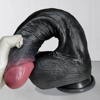 7.87in 10.03in 11.88in Dual Density Silicone Lifelike Big Strapon Dildo Dilator