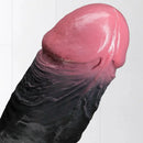 7.87in 10.03in 11.88in Dual Density Silicone Lifelike Big Strapon Dildo Dilator