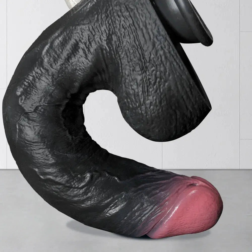 7.87in 10.03in 11.88in Dual Density Silicone Lifelike Big Strapon Dildo Dilator