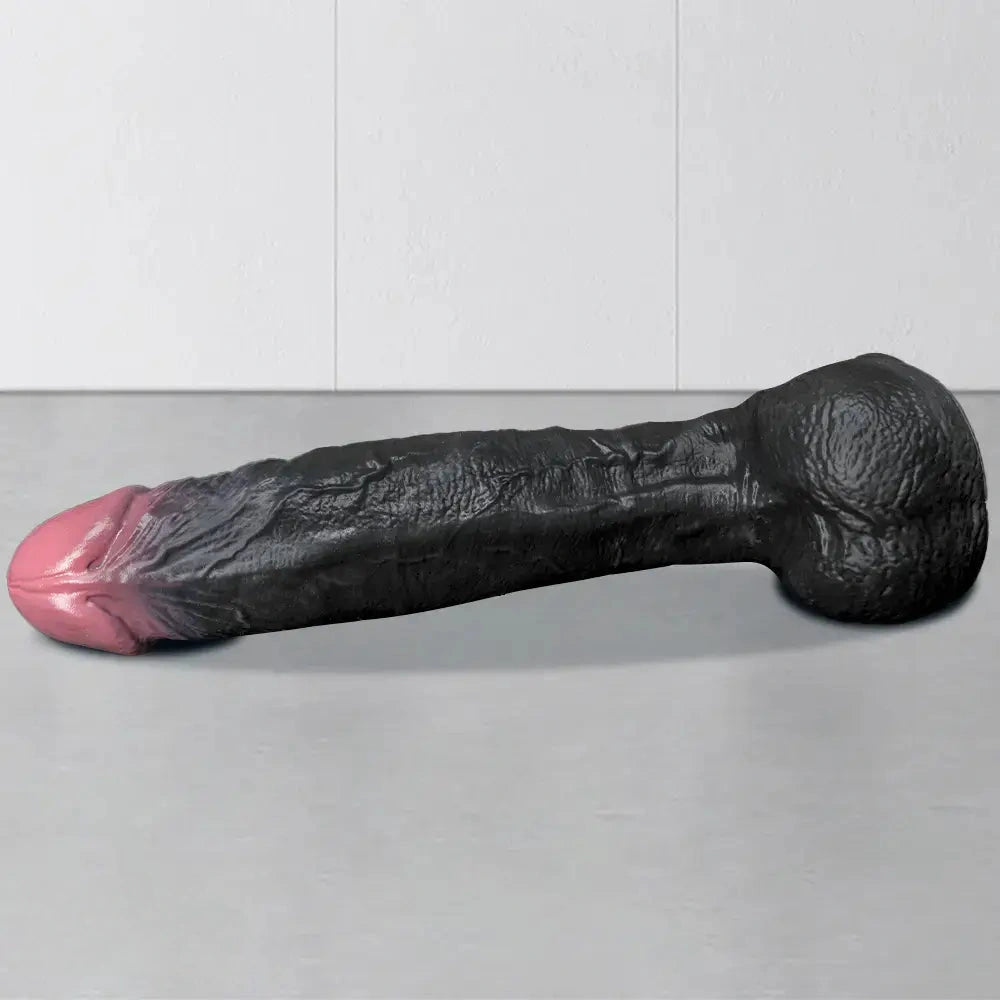 7.87in 10.03in 11.88in Dual Density Silicone Lifelike Big Strapon Dildo Dilator